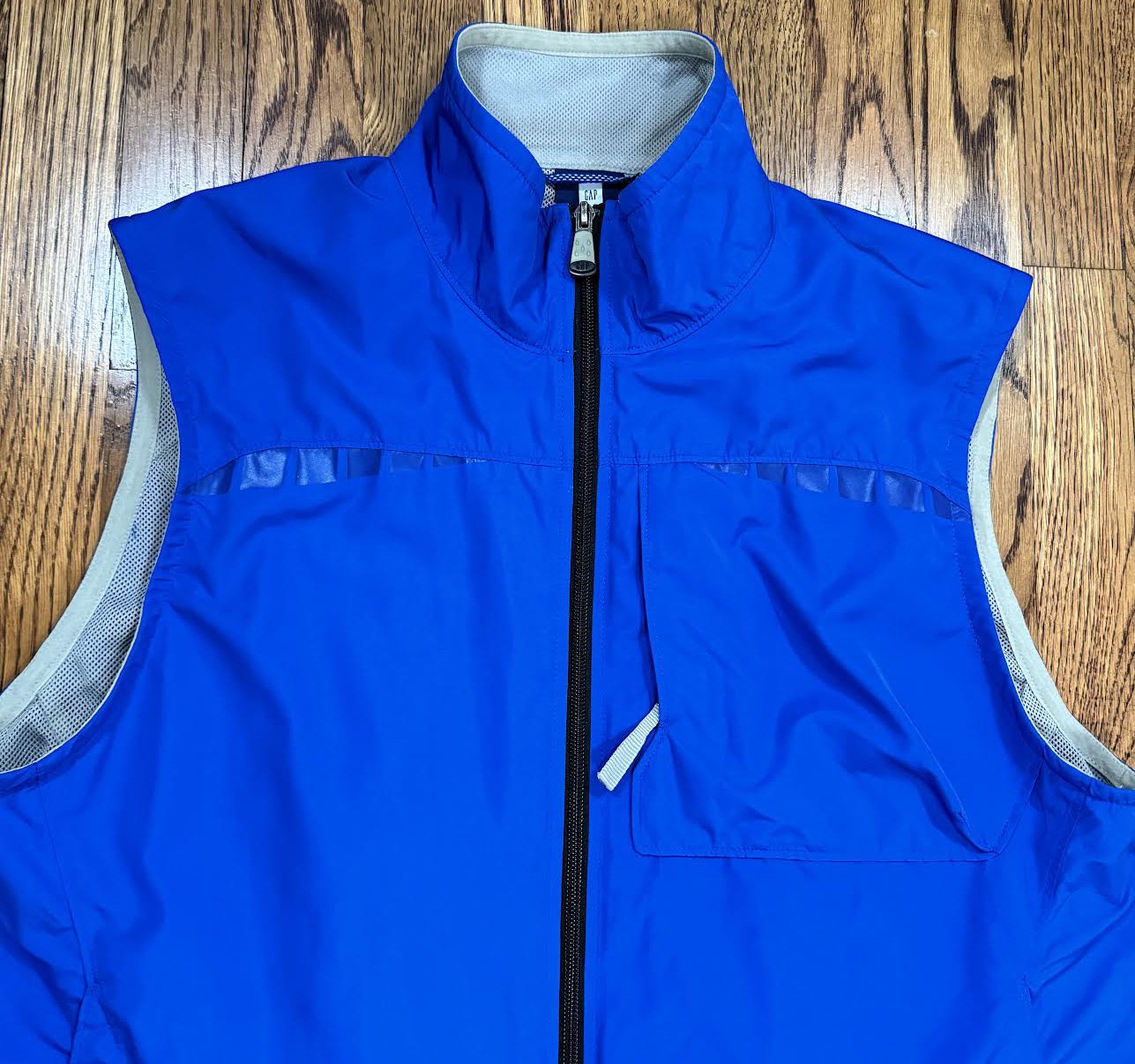Vintage Gap Blue Technical Vest (Size M) — RootsBK